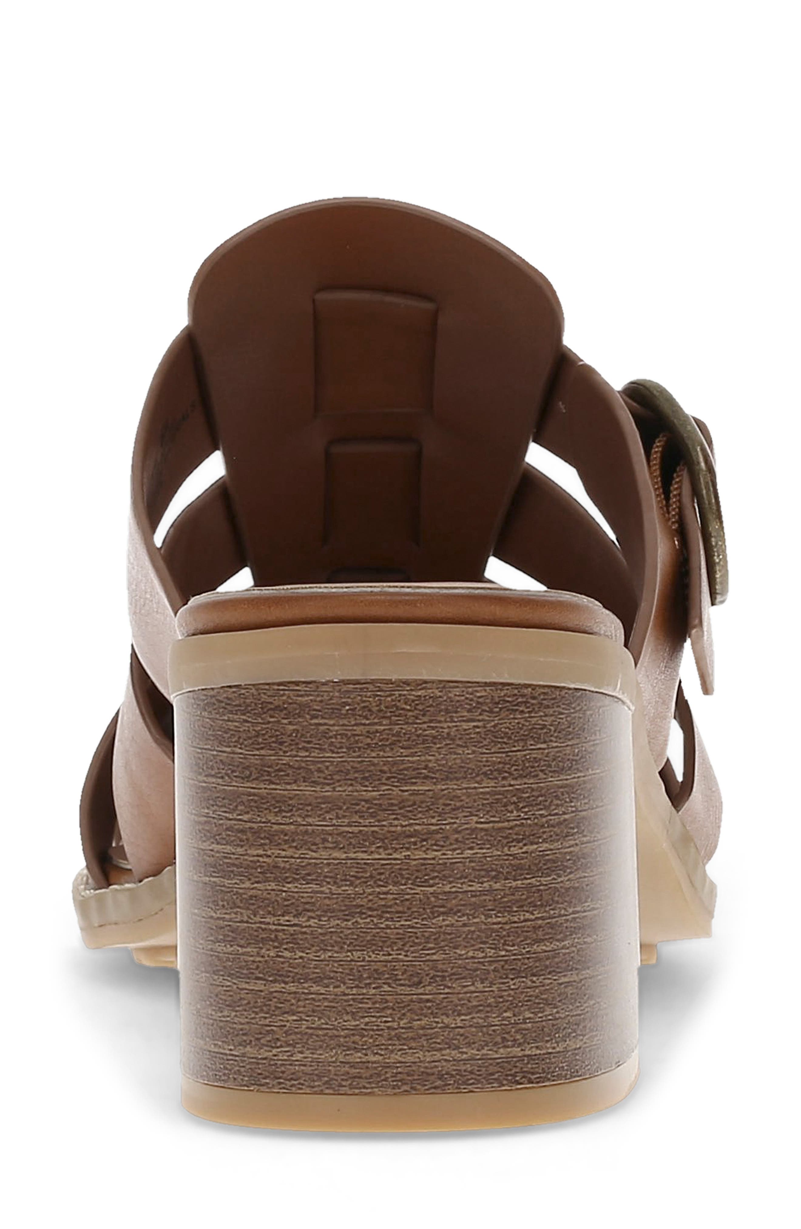 Whitnie Block Heel Sandal, Alternate, color, DARK BEECHNUT