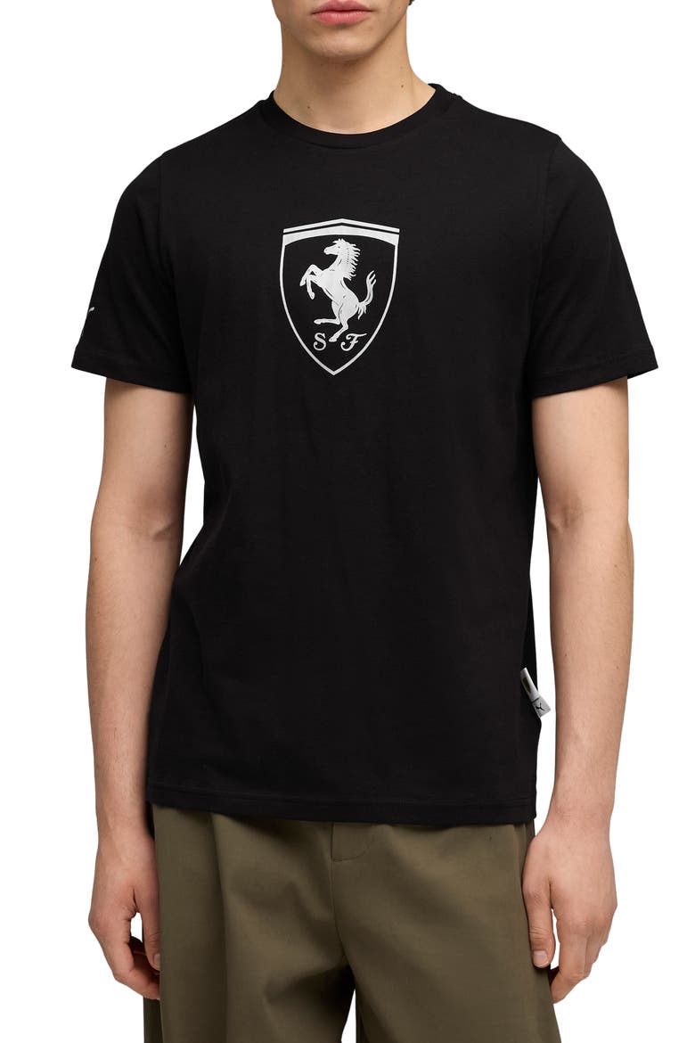 x Ferrari Sportswear Shield Graphic T-Shirt, Main, color, PUMA BLACK