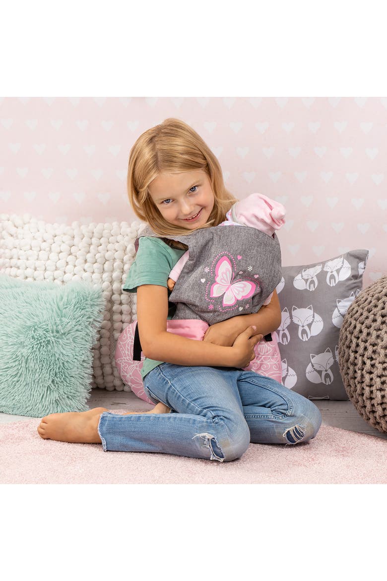 Carrier Modern Design Grey, Pink, Butterfly, Alternate, color, Multicolored