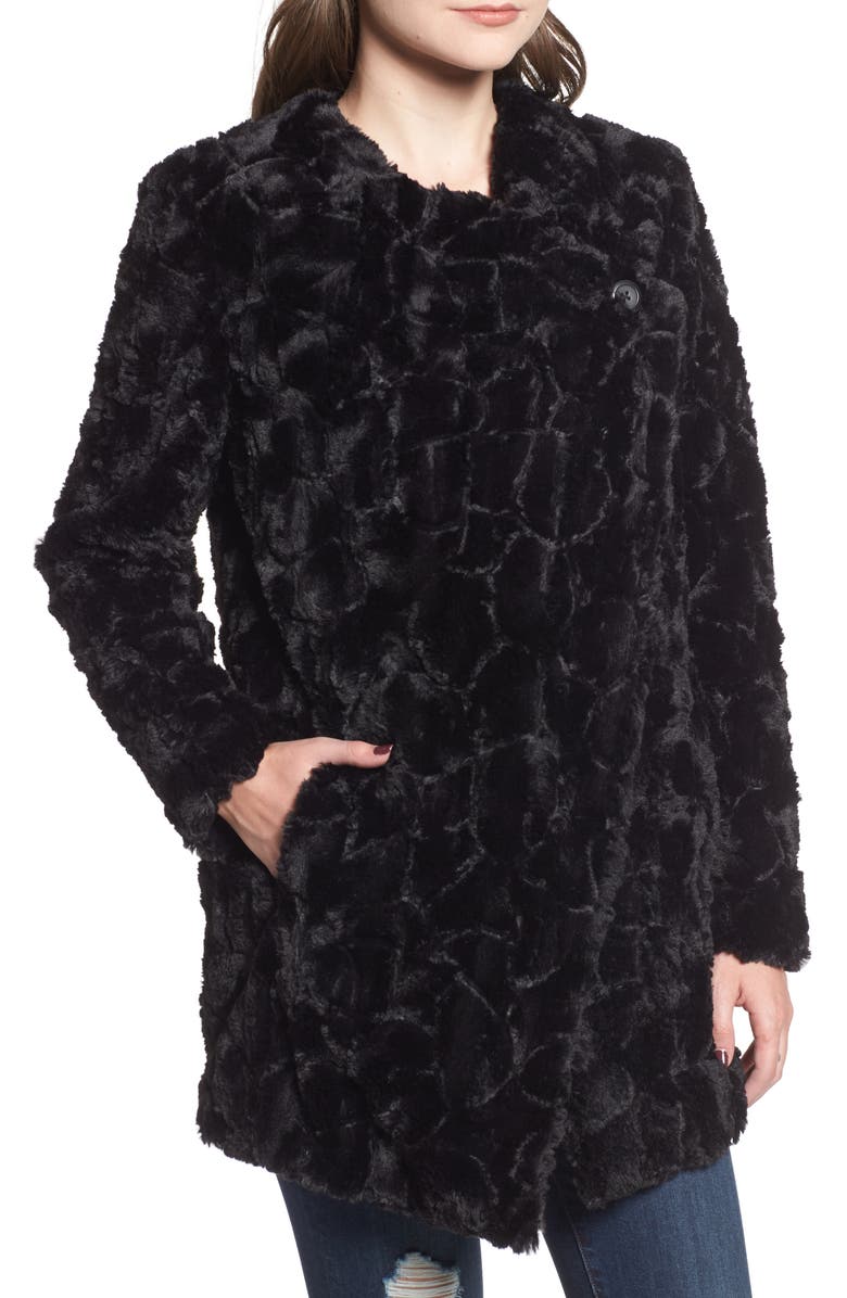 BB Dakota by Steve Madden BB Dakota Tucker Wubby Faux Fur Coat, Alternate, color, 