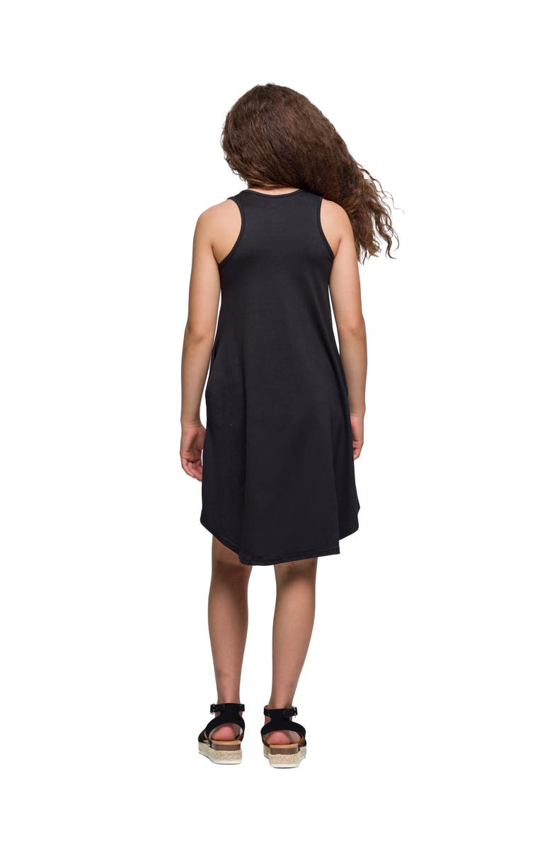 24sevenKid High Low Sleeveless Pocket Dress, Alternate, color, Black