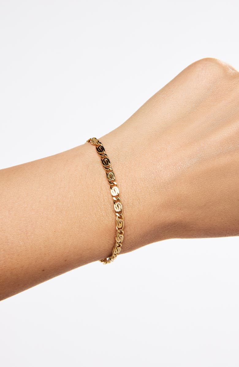 Ana Luisa Gold Chain Bracelet - Navy Bracelet, Alternate, color, Gold