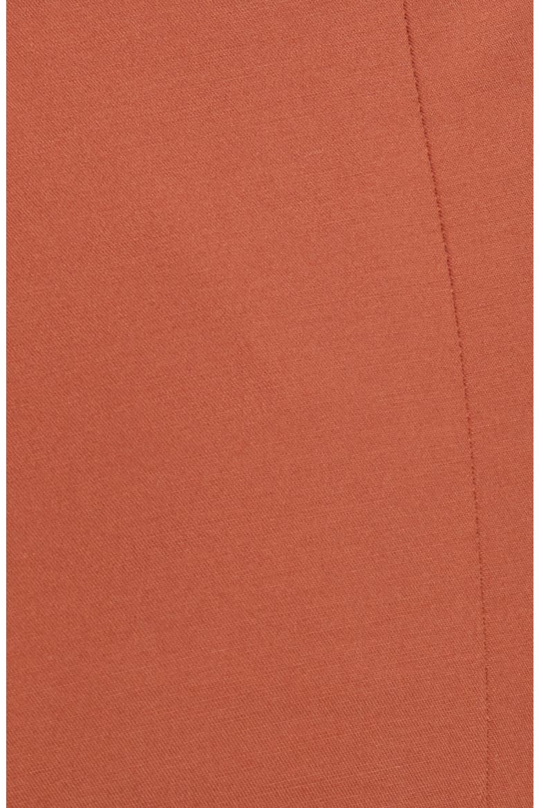 Stretch Cotton Crop Pants, Alternate, color, COGNAC