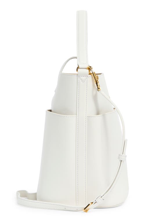 Veronica Beard The Crest Lock Leather Bucket Bag