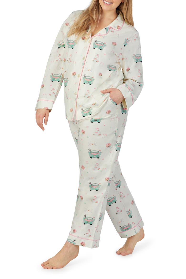 Stretch Organic Cotton Pajamas, Alternate, color, JUST MARRIED