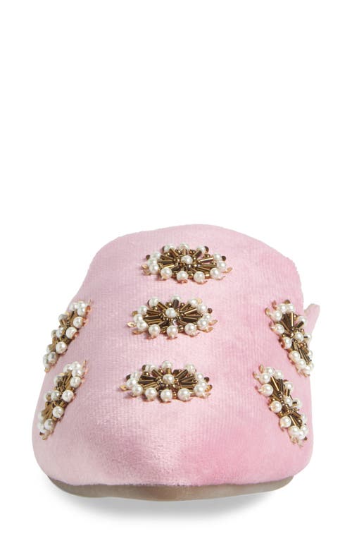 Fuchsia Galaxy Beaded Mule In Pink