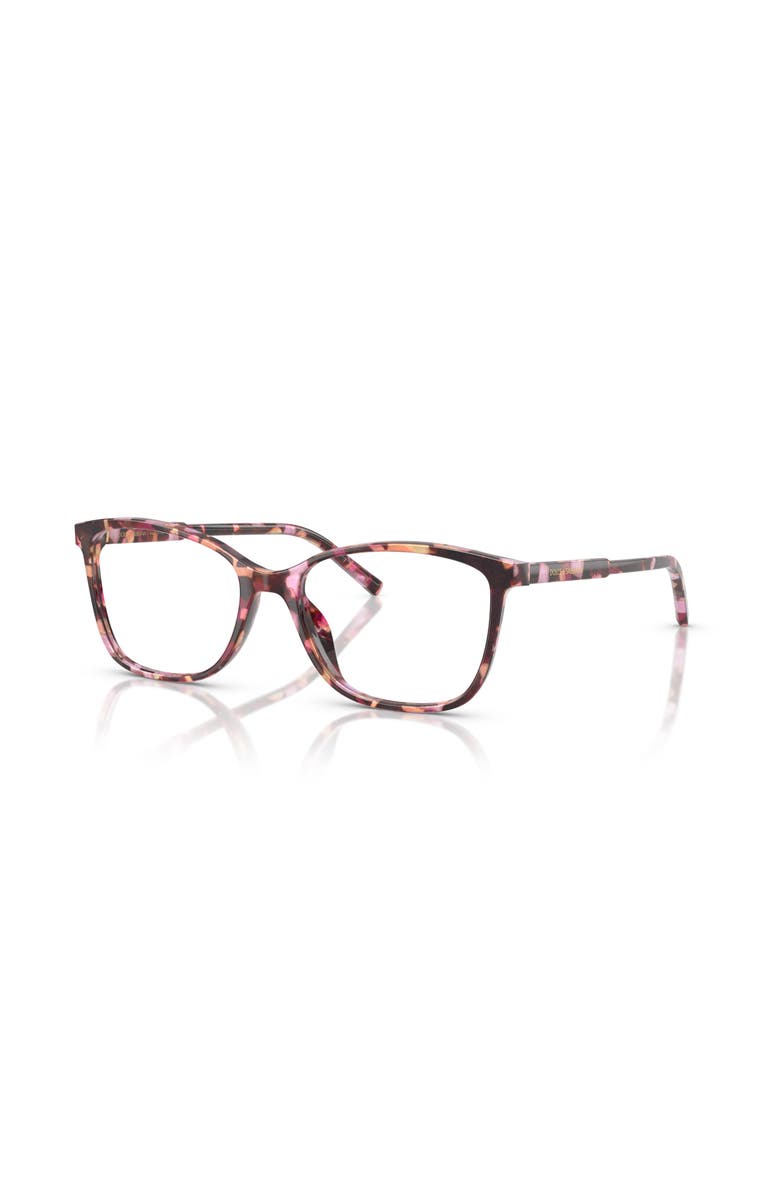 Dolce&Gabbana 54mm Rectangle optical glasses, Main, color, Pink