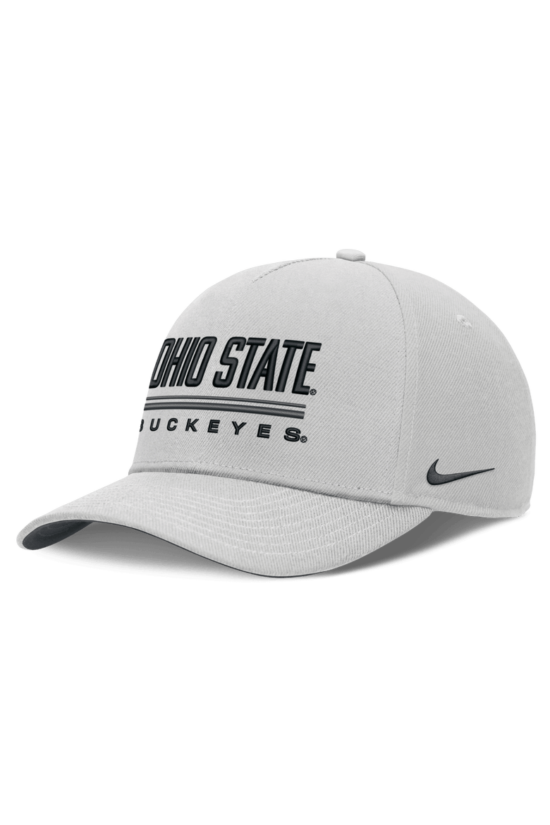 Men's Nike  Gray Ohio State Buckeyes 2026 Sideline Dri-FIT Rise Adjustable Hat, Main, color, Gray