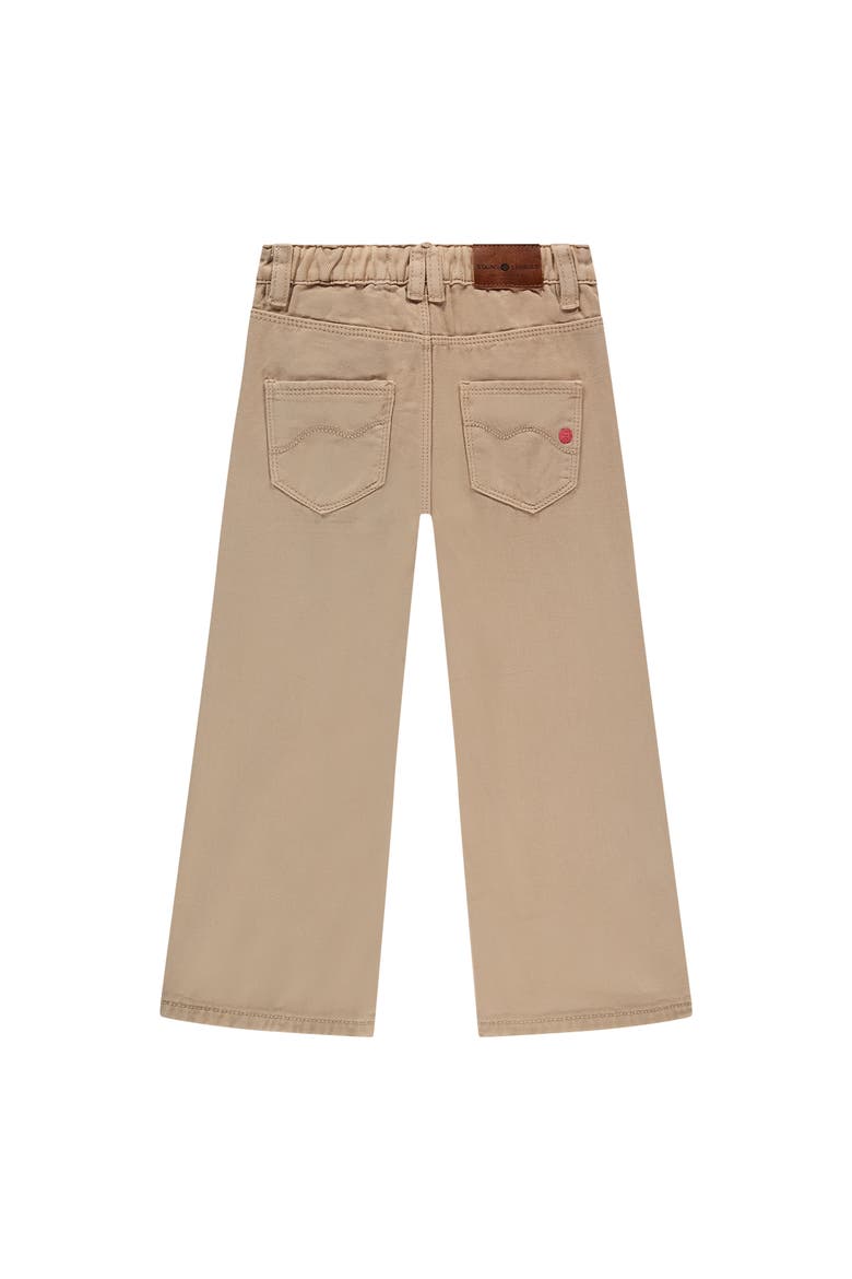 Flower Applique Wide Leg Pant, Alternate, color, Beige