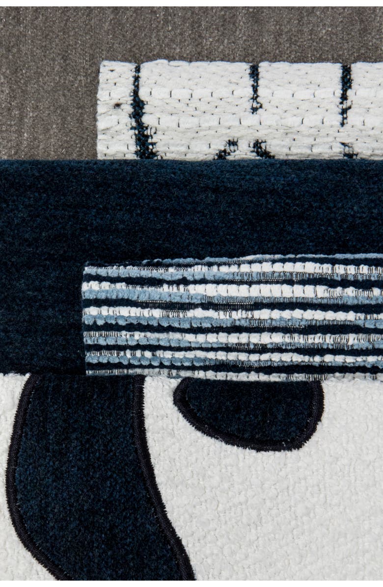 Elaine Smith Ritual Indigo Chenille Indoor & Outdoor Woven Accent Pillow, Alternate, color, Indigo