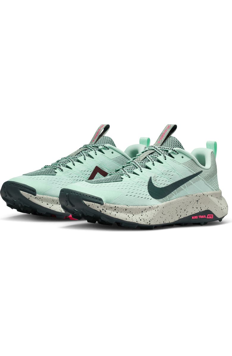 Nike ReactX Wildhorse 10 Trail Running Shoe, Main, color, 301 Mint Foam/Clay Green/Hyper Pink/Seaweed
