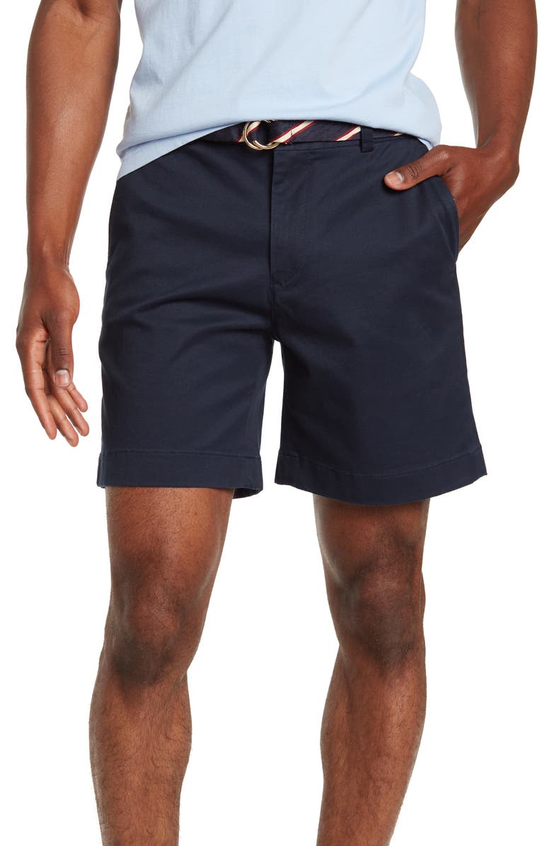 Brooks Brothers Cotton Stretch Washed Chino Shorts, Main, color, 