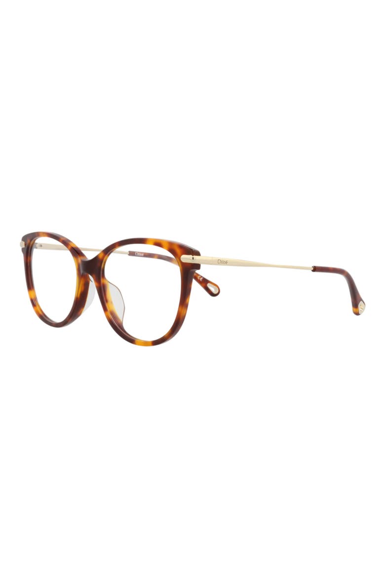 53mm Round Optical Frames, Alternate, color, HAVANA GOLD TRANSPARENT
