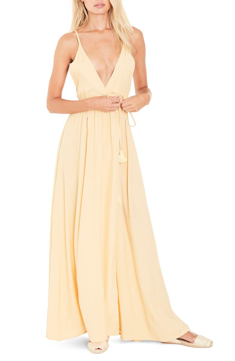 Faithfull the Brand Santa Rose Strappy Maxi Dress, Main, color, 