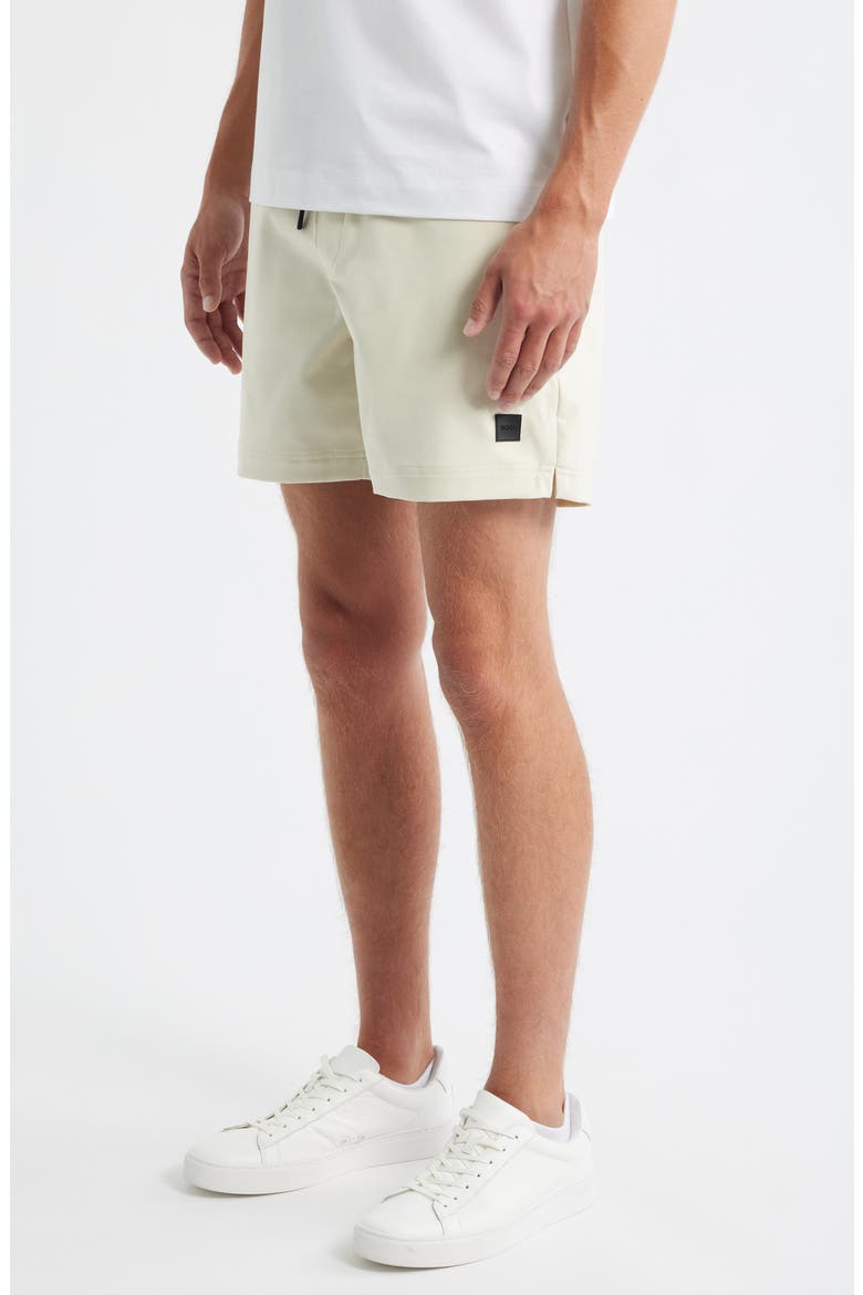 Solid Stretch Swim Trunks, Alternate, color, OPEN WHITE