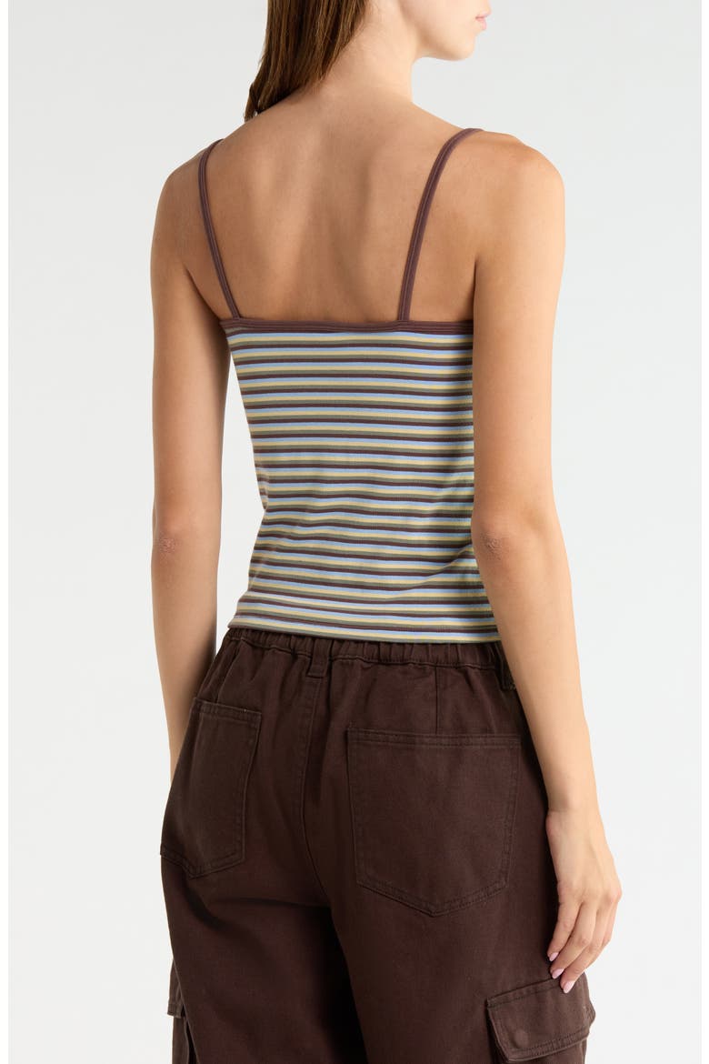 Lottie Tank, Alternate, color, BROWN MULTI STRIPE