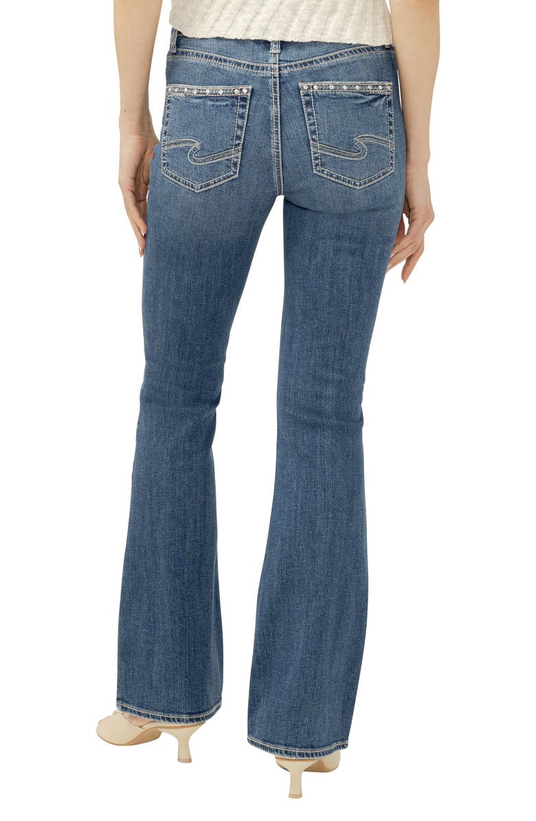 Silver Jeans Co. Avery Embellished Curvy Bootcut Jeans, Alternate, color, 