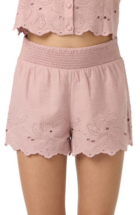 Kids' Annalee Eyelet Embroidered Shorts (Big Kid)