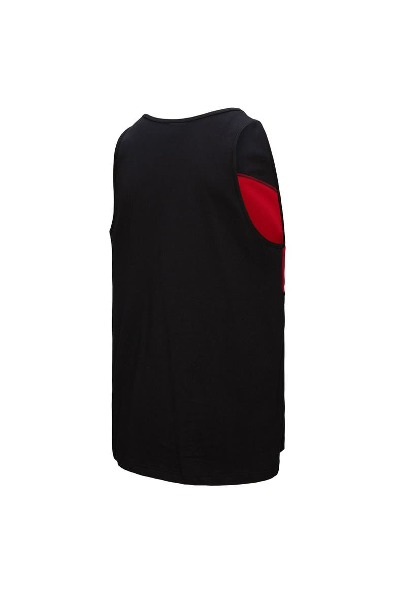 Men's Mitchell & Ness Black Kansas City Chiefs Retro Colorblock Tank Top, Alternate, color, Black