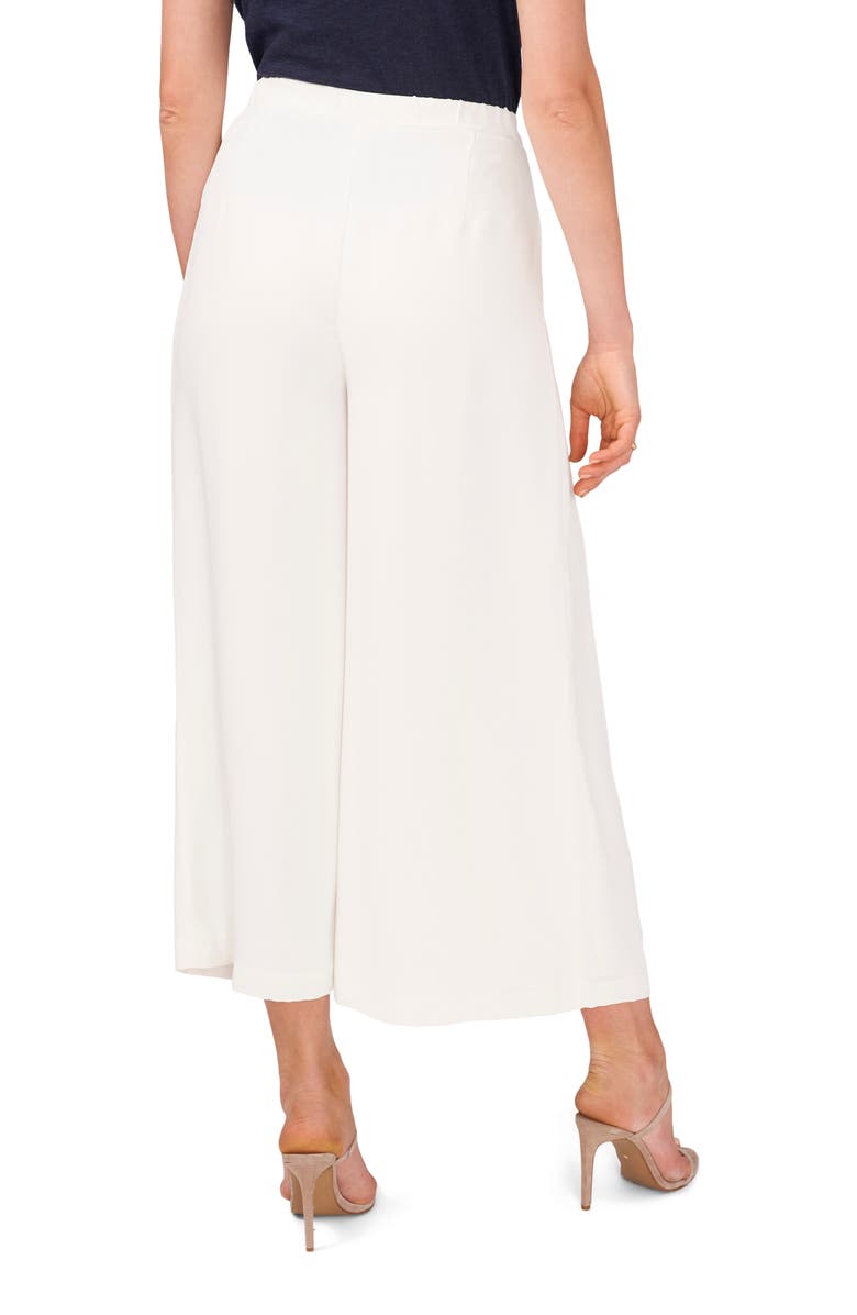 Vince Camuto Crêpe de Chine Wide Leg Crop Pants, Alternate, color, 