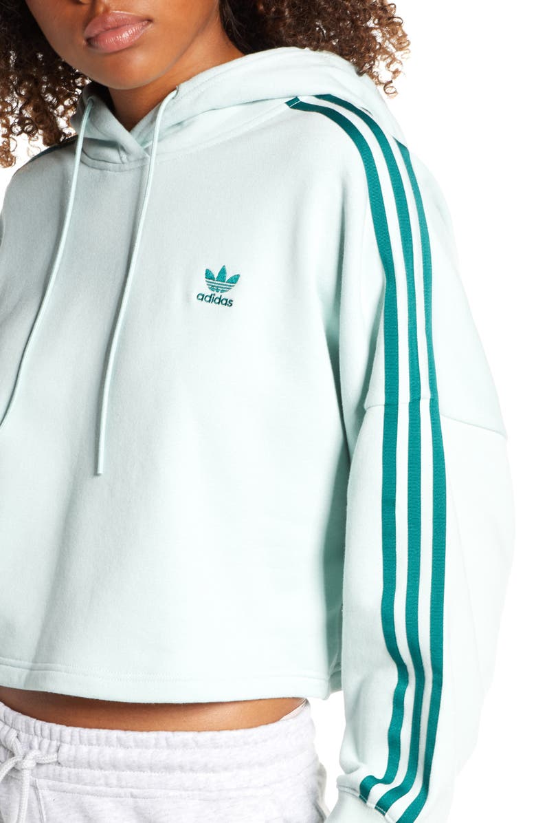 adidas Originals Crop Hoodie, Alternate, color, 