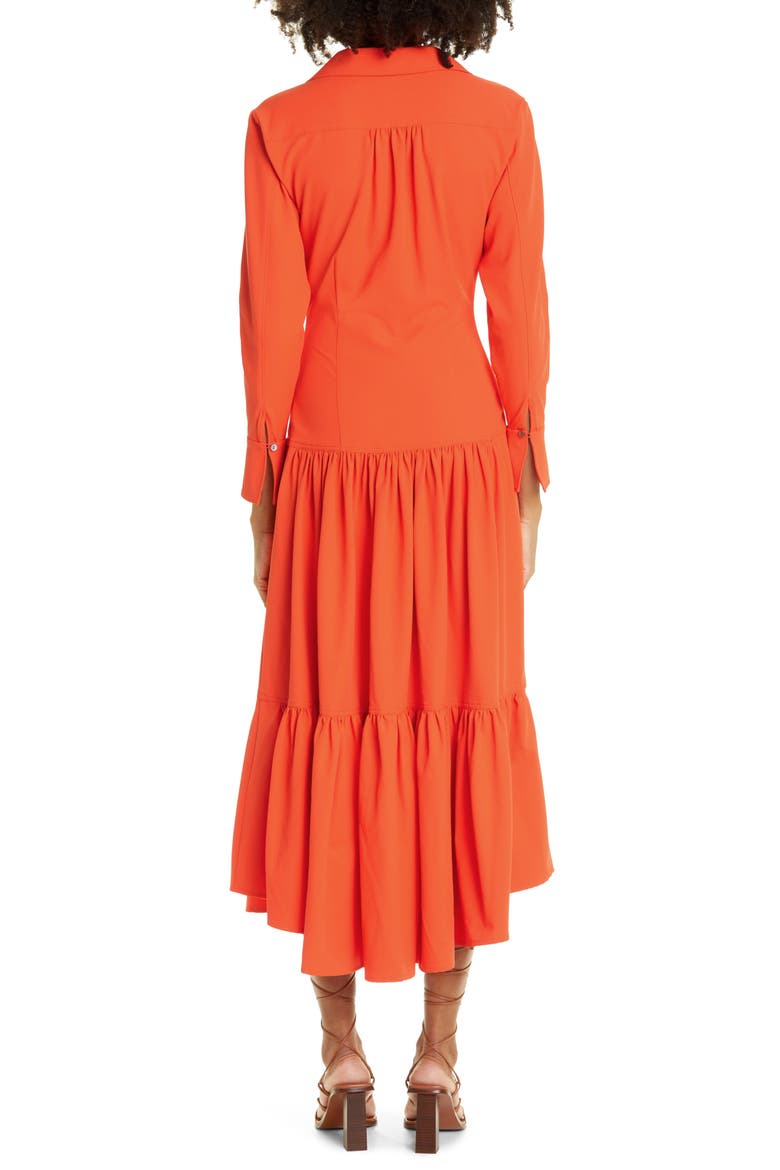Foy Long Sleeve Shirtdress, Alternate, color, LAVA