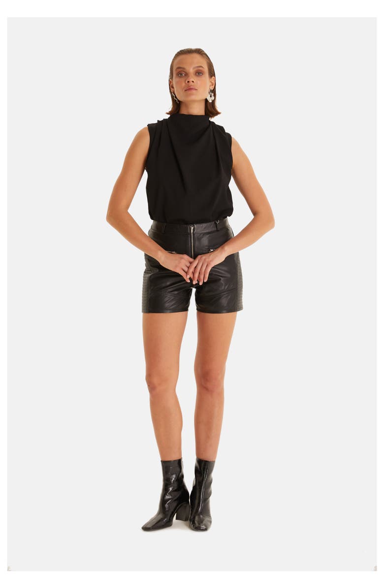 FURNIQ UK Leather Fashion Short, Alternate, color, 