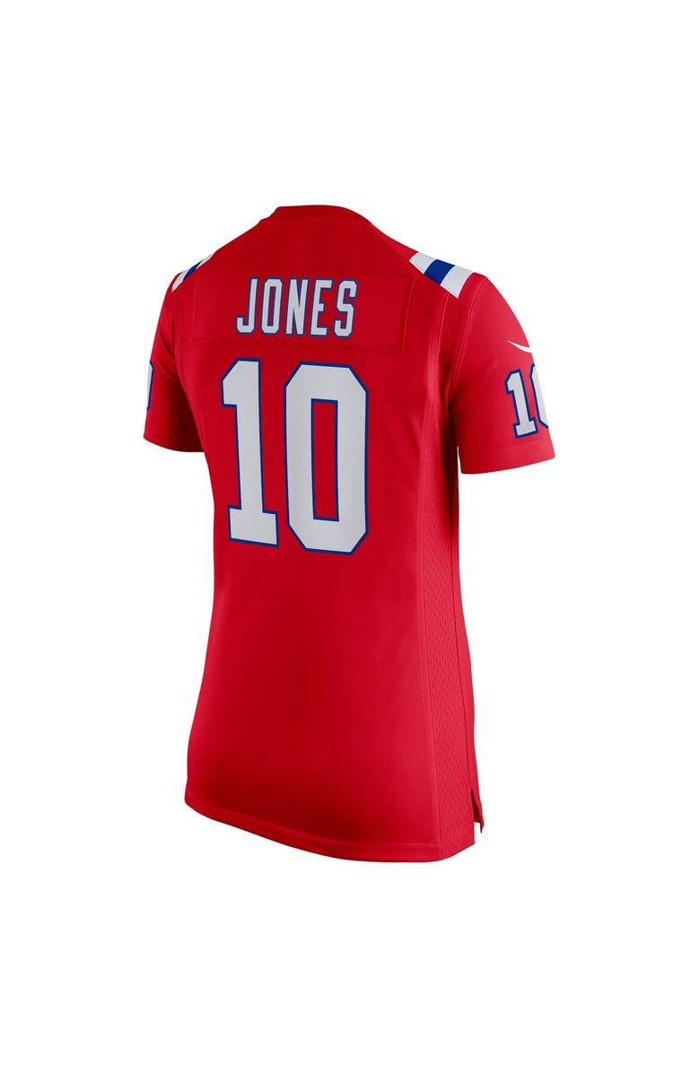 Nike Women's Nike Mac Jones Red New England Patriots Game Jersey, Alternate, color, 
