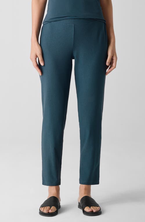 Eileen Fisher Slim Ankle Pants In Blue