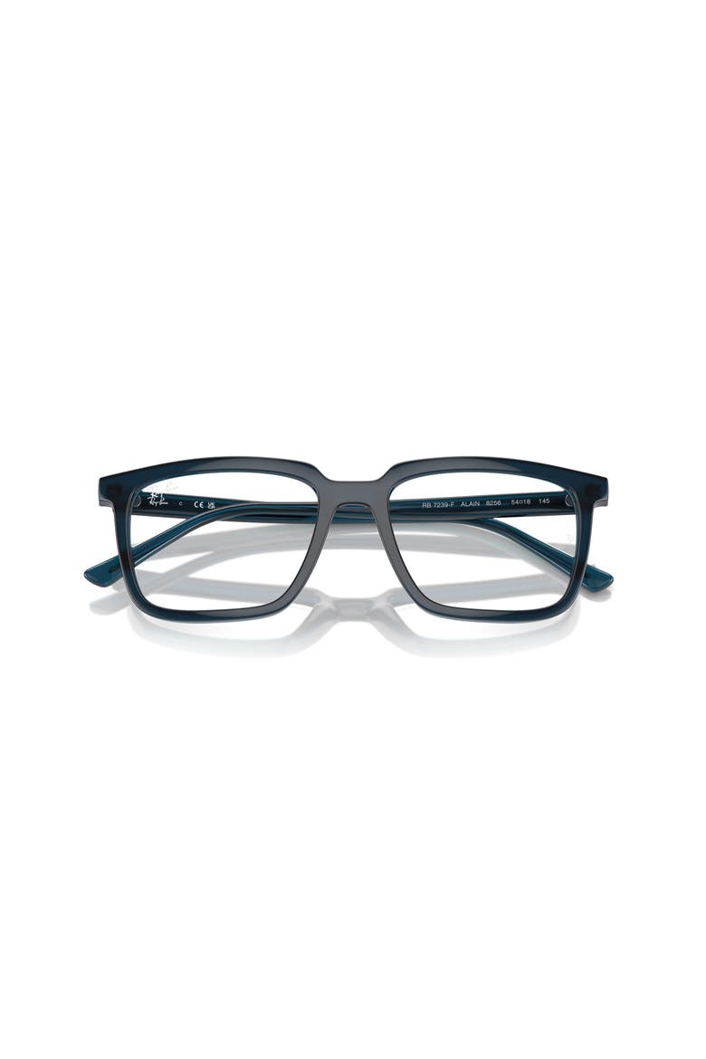54mm Rectangle optical glasses, Alternate, color, Blue