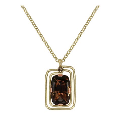 To The Max Cushion-Cut Crystal Pendant Necklace