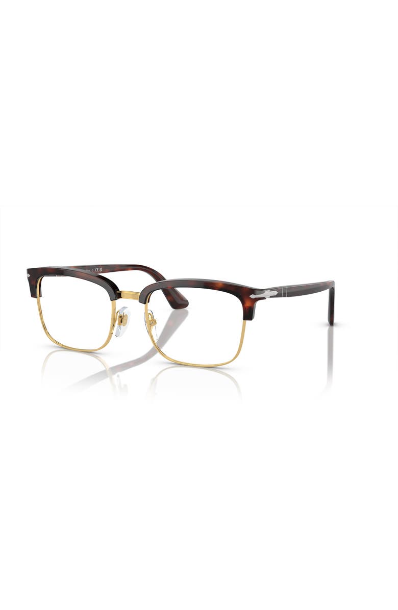 Persol 52mm Rectangle optical glasses, Main, color, Tortoise