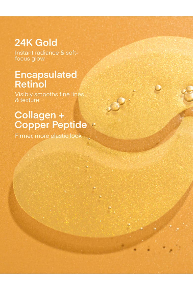 24K Gold Retinol Wrinkle Smoothing Eye Patches, Alternate, color, Gold