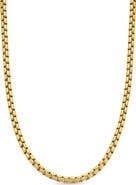 David Yurman Men's Box Chain Necklace in 18K Gold, 5mm