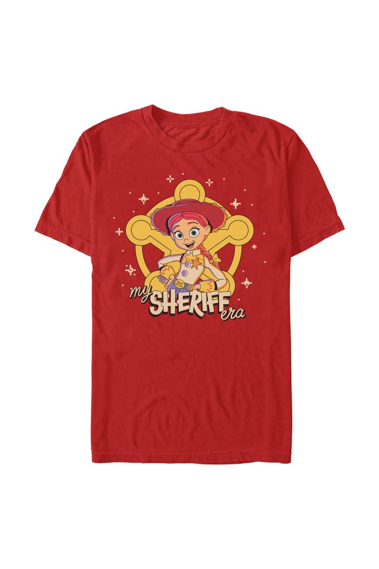 Men's Toy Story 5 In My Sheriff Era  Graphic T-Shirt, Main, color, Red