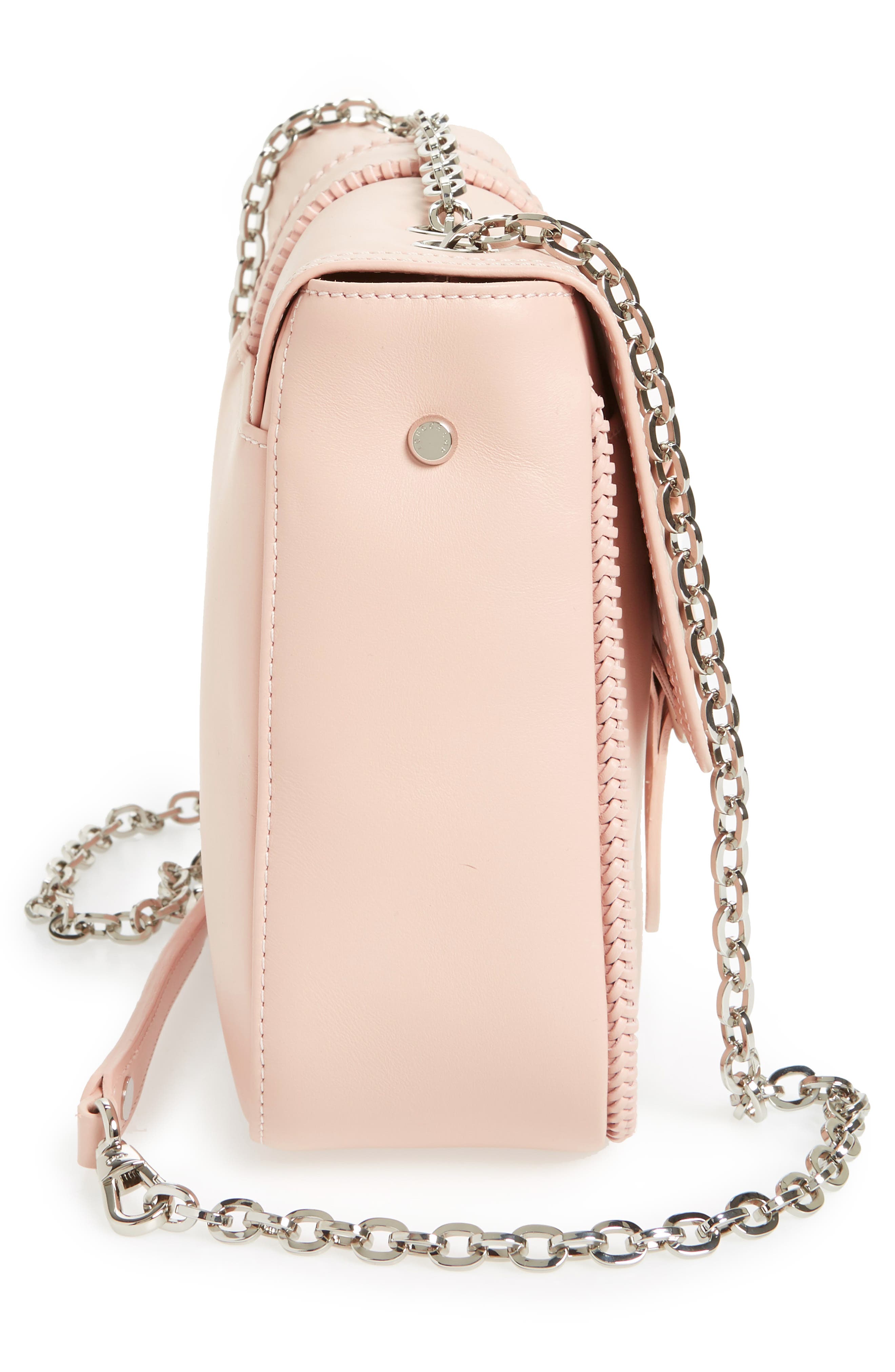 Longchamp Medium Leather Shoulder/Crossbody Bag, Alternate, color, Powder