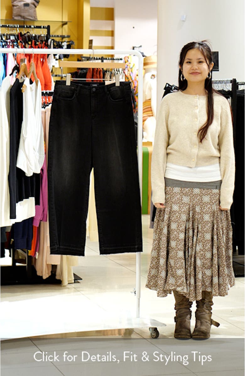 Teresa Release Hem Ankle Wide Leg Jeans, sales video thumbnail