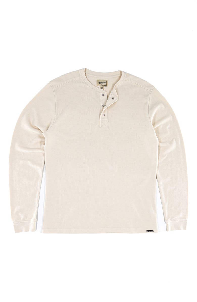 Devil-Dog Dungarees Cotton Waffle Knit Henley, Alternate, color, 