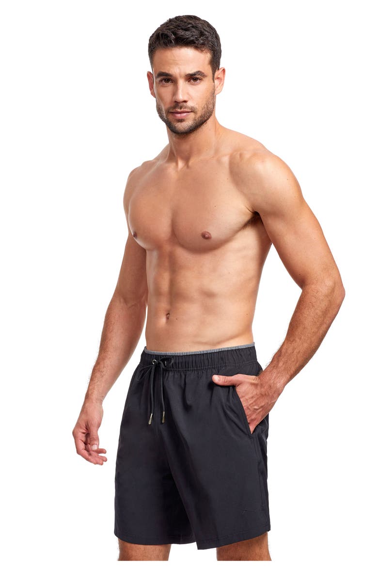 Beach Vibe Men's 5" Boardshort, Alternate, color, Black/ Grey