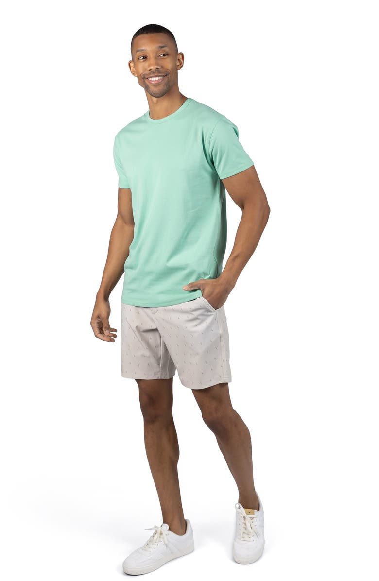 TailorByrd Print Performance Shorts, Alternate, color, Stone