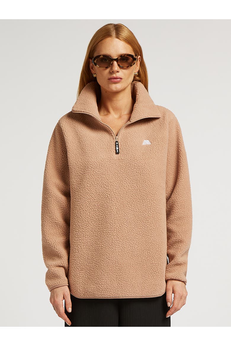 Lennox Half-Zip Long Sleeve Sweatshirt, Main, color, Teddy