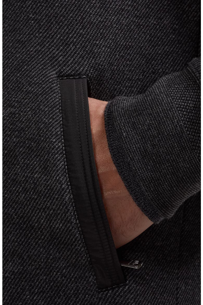 Full Zip Mock Neck Cardigan, Alternate, color, BLACK