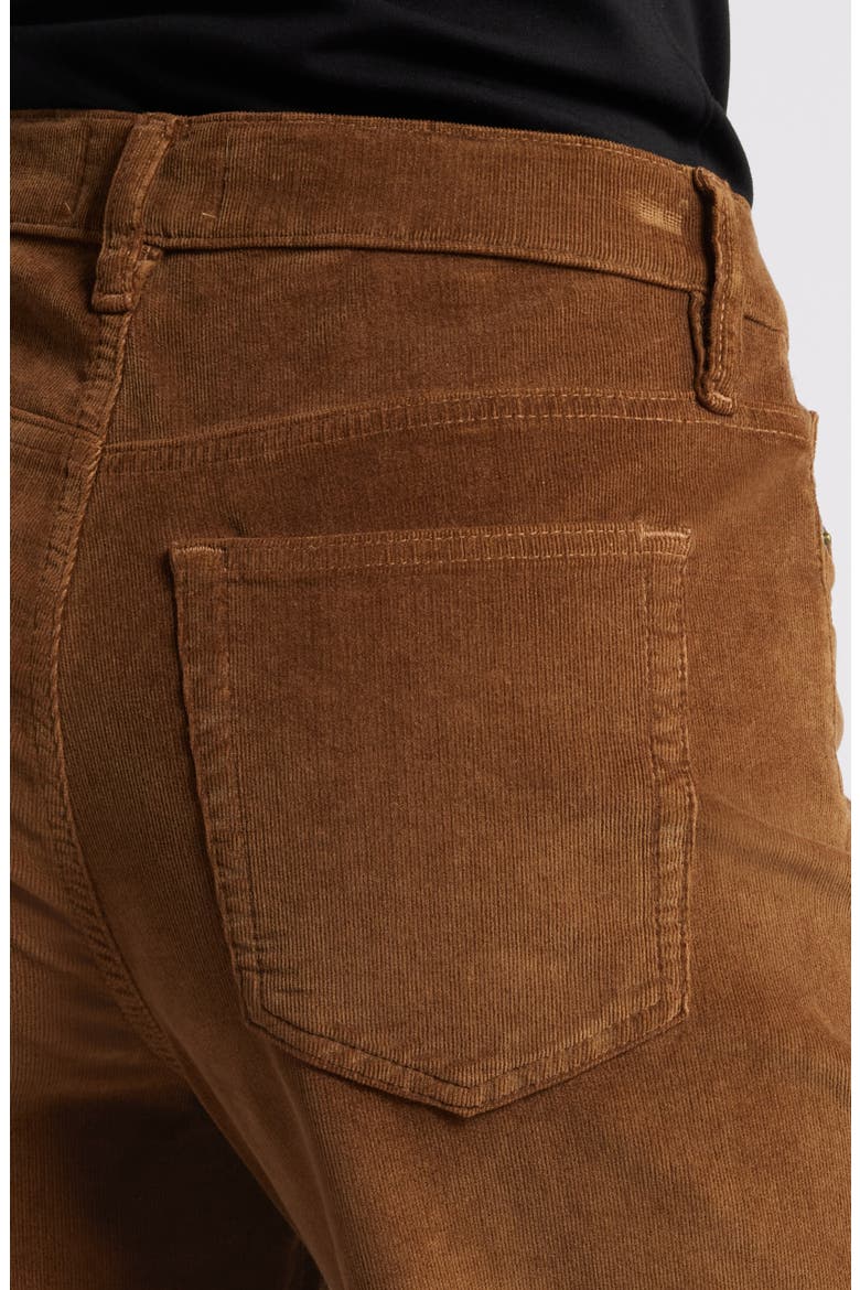 Le Slim Palazzo Corduroy Pants, Alternate, color, TOAST