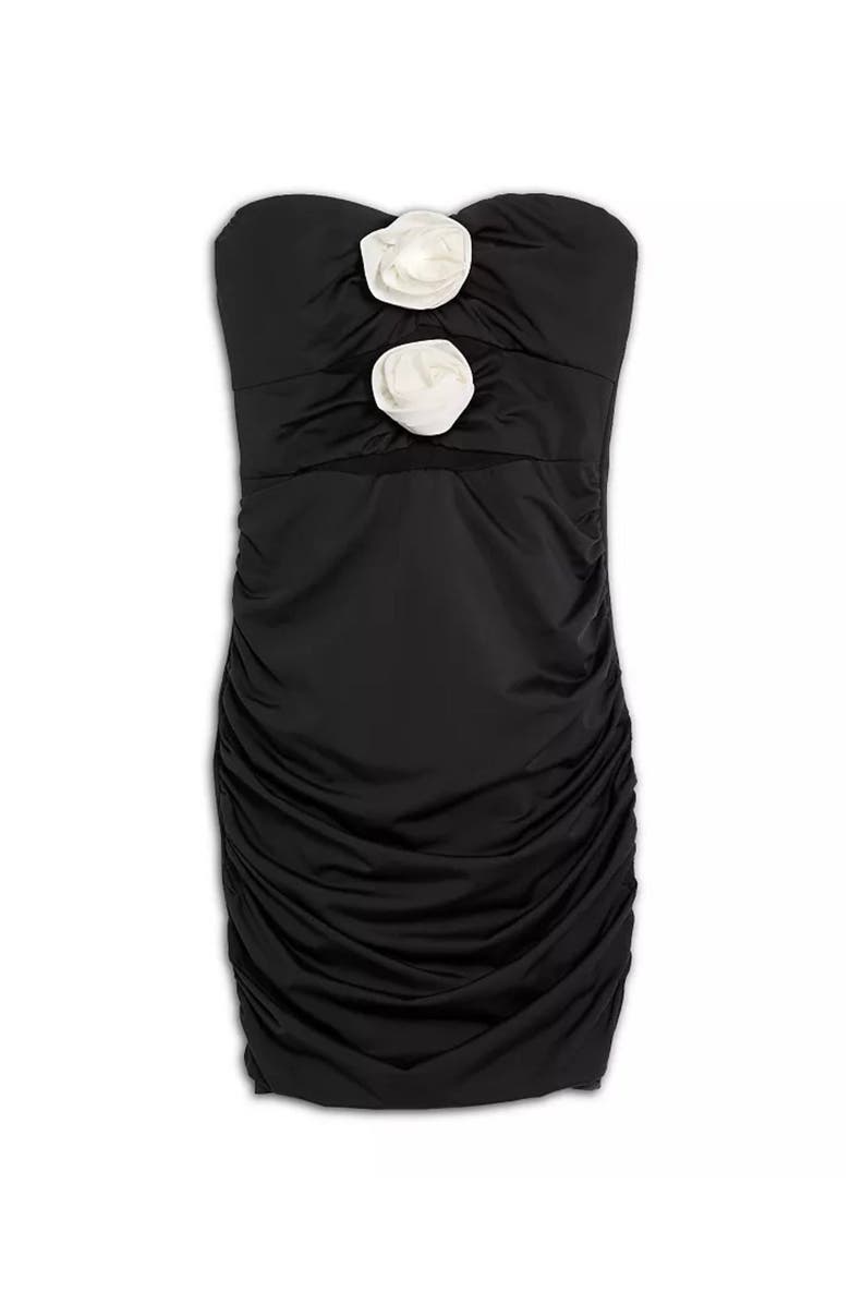 Theme Cornelia Black With White Roses Dress, Main, color, 