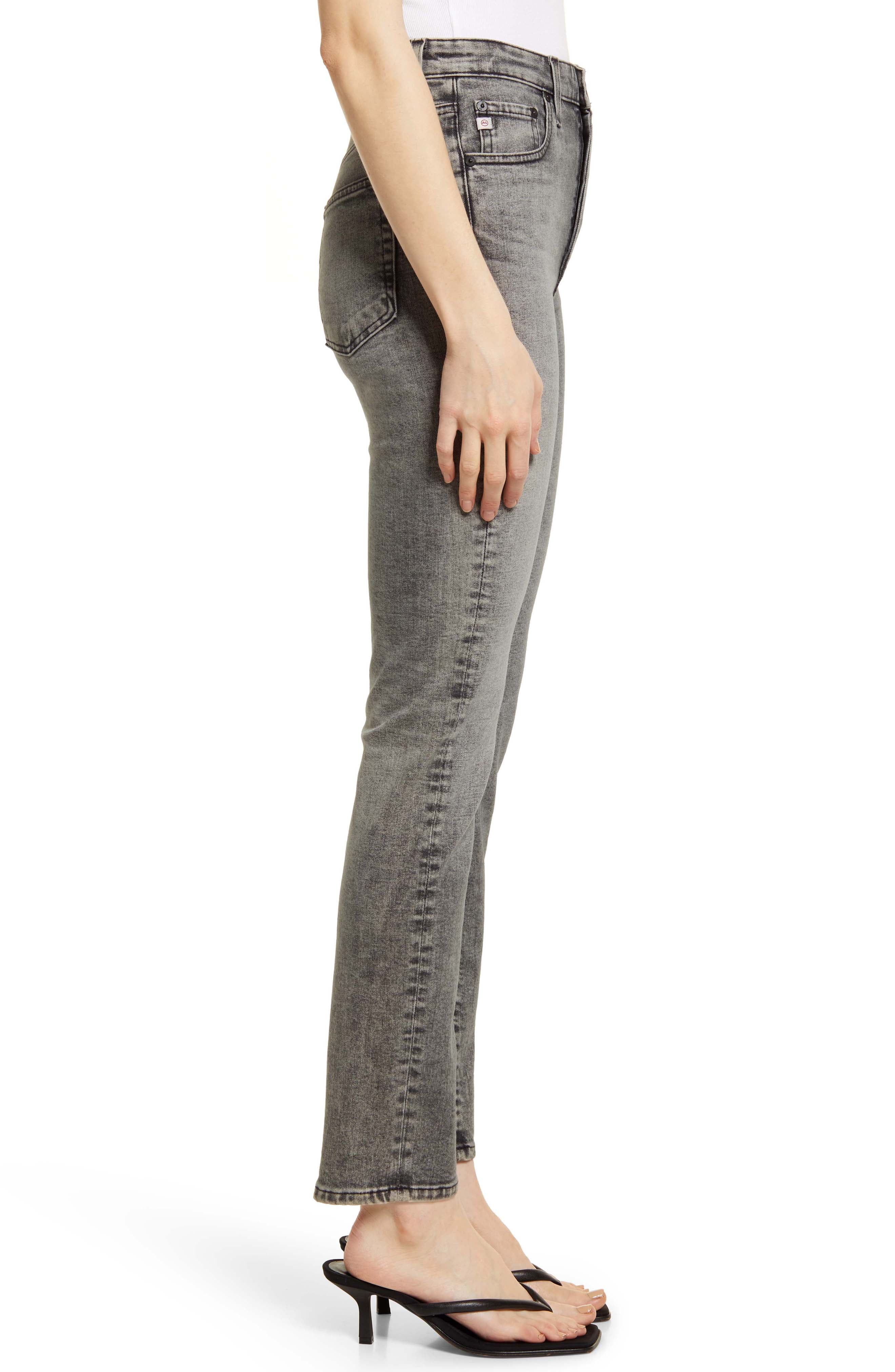 Alexxis High Waist Slim Straight Leg Jeans