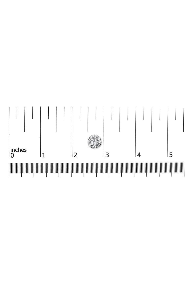 Haus of Brilliance 14K White Gold 1/3 Ct Lab-Grown Diamond Halo Stud Earring, Alternate, color, White