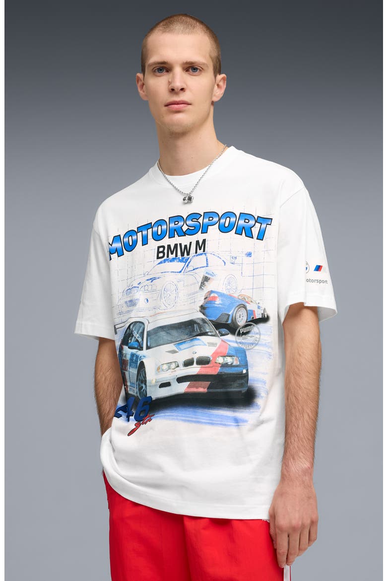 BMW M Motorsport Cotton Graphic T-Shirt, Alternate, color, PUMA WHITE