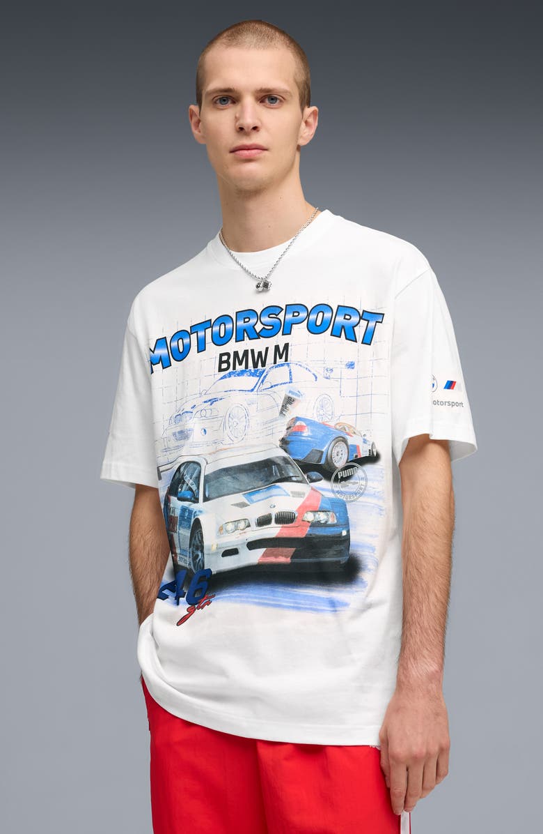 PUMA BMW M Motorsport Cotton Graphic T-Shirt, Alternate, color, Puma White