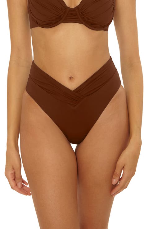 Color Code High Waist Bikini Bottoms