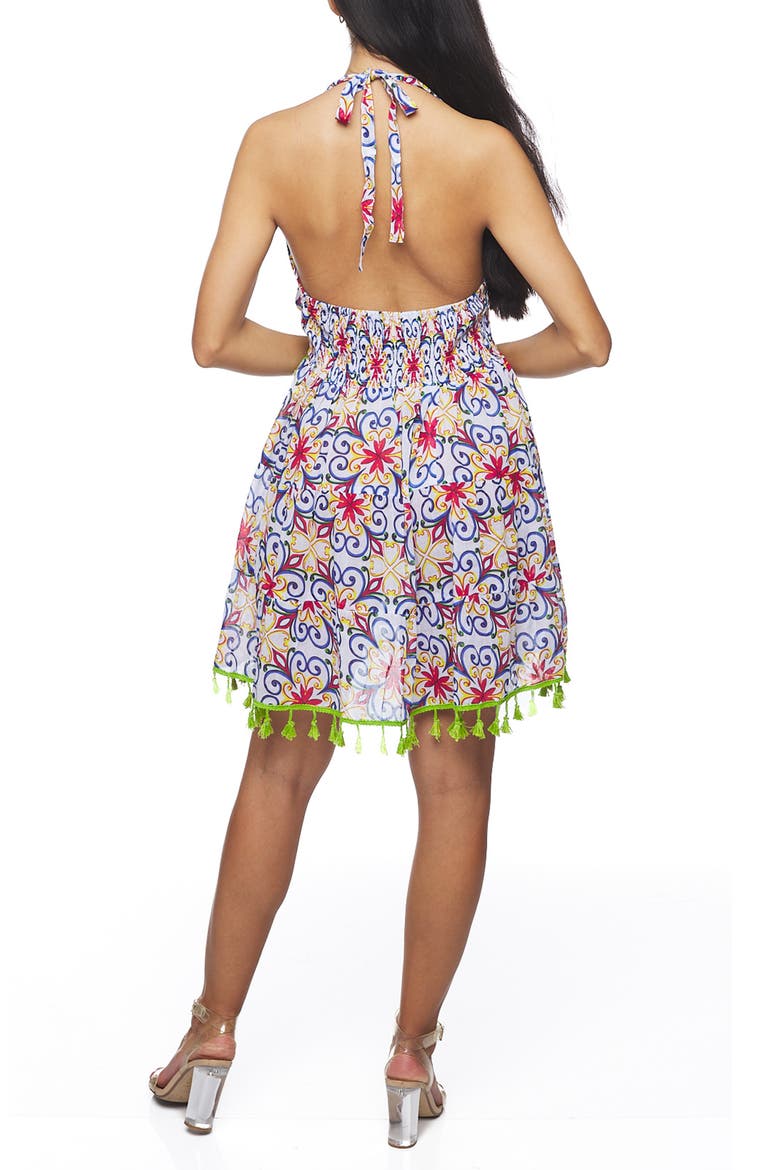 Lace Minidress, Alternate, color, BLUE